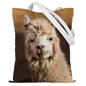 Baumwolltasche Lama 35x45cm